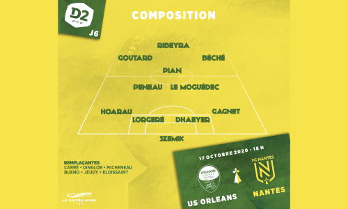 Dans le vestiaire, J-6 : US Orléans Loiret – FC Nantes